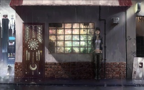 rain, anime