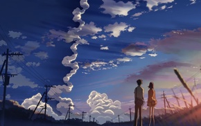 anime, 5 Centimeters Per Second, sky