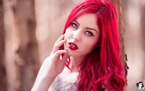 model, tattoo, Brunabruce Suicide, redhead, Suicide Girls