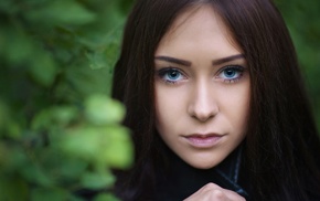 girl, model, portrait, face, blue eyes, Victoria Unknown