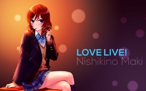 Love Live, Nishikino Maki, anime, anime girls