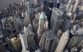 New York City, cityscape, skyscraper, urban, city, aerial view