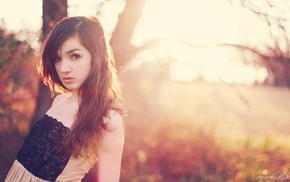 girl, brunette, model, face