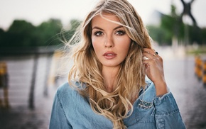 portrait, girl, face, blonde, model