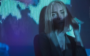 model, girl, blonde, face, portrait