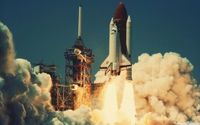 space shuttle, lift off