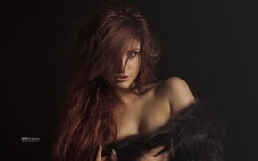 face, girl, model, portrait, redhead