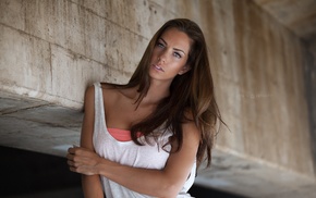 portrait, girl, model, face