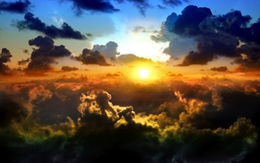 sky, clouds