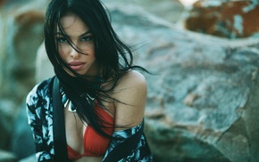 model, girl, portrait, bikini, face