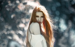 model, long hair, girl, portrait, face, redhead