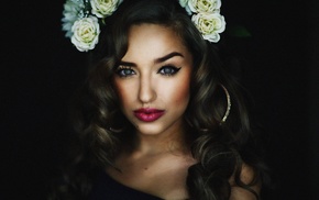 portrait, face, model, girl