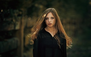 portrait, model, face, blonde, girl