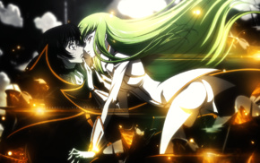 anime girls, C.C., Code Geass, Lamperouge Lelouch