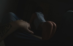 ass, model, lingerie, Andrei Virtic, hand, girl