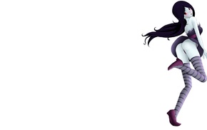 simple background, anime girls