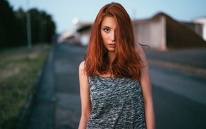 Victoria Ryzhevolosaya, redhead, portrait, face, girl, model