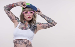 girl, tattoo