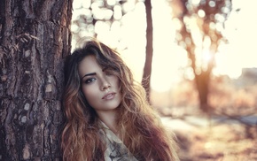 portrait, girl, model, face