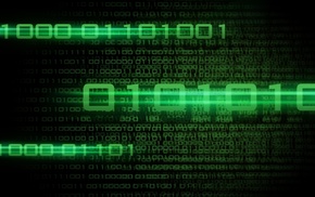 numbers, digital art, green, code, The Matrix, computer