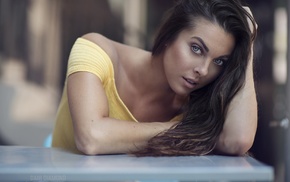 portrait, girl, face, model