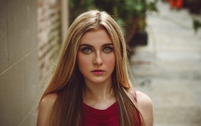 portrait, girl, face, model, blonde