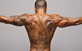 tattoo, guys, muscles