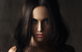 face, girl, portrait, brunette