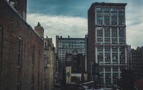 urban, building, muted, city, overcast, cityscape