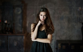 brunette, Catherine Shmeleva, girl, portrait, model