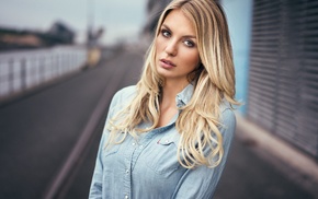 blonde, girl, model, portrait, face