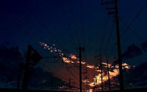 railway, sky