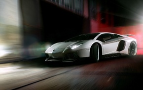 drift, Lamborghini, car, blurred, Lamborghini Aventador LP750, 4 Superveloce
