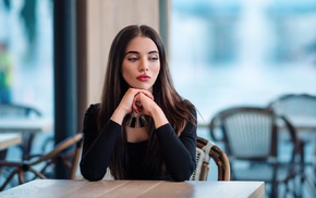 portrait, girl, face, model
