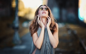 girl with glasses, face, model, portrait, girl