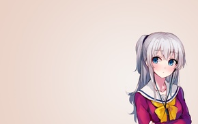 anime girls, Tomori Nao, anime, simple background, Charlotte anime