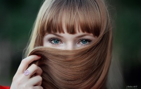 girl, portrait, face
