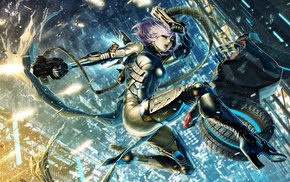 cyberpunk, futuristic, anime girls
