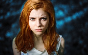 face, model, girl, portrait, redhead