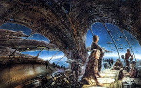 artwork, science fiction, Luis Royo