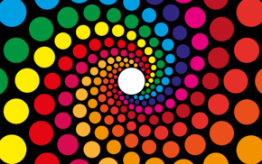 abstract, spiral, circle, colorful