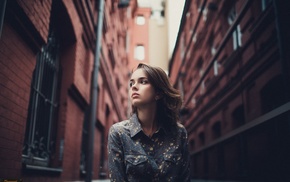 portrait, girl, face