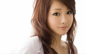 white background, girl, Sora Aoi