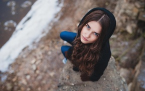 girl, portrait, face