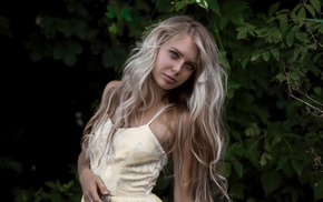 portrait, girl, face, blonde