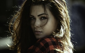 girl, portrait, face