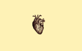 veins, simple background, digital art, hearts, minimalism, medicine