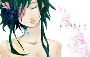 rose, anime girls, flowers, Megpoid Gumi, closed eyes, Vocaloid