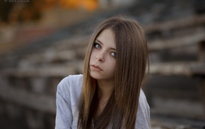 portrait, face, girl