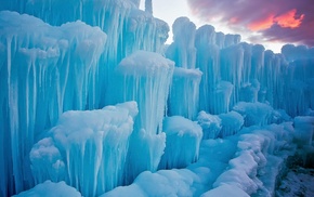 clouds, iceberg, snow, frost, ice, landscape